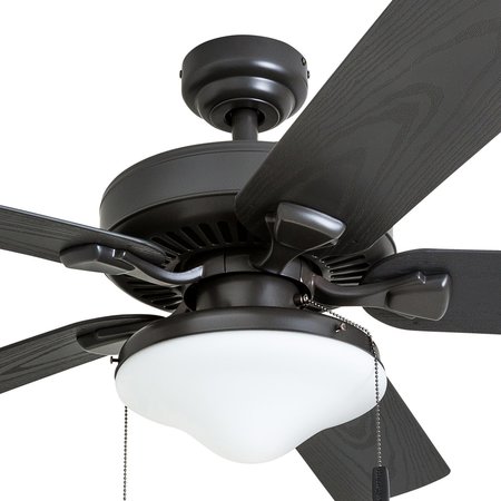 Honeywell Ceiling Fans Belmar, 52 in. Indoor/Outdoor Ceiling Fan with Light, Bronze 50512-40